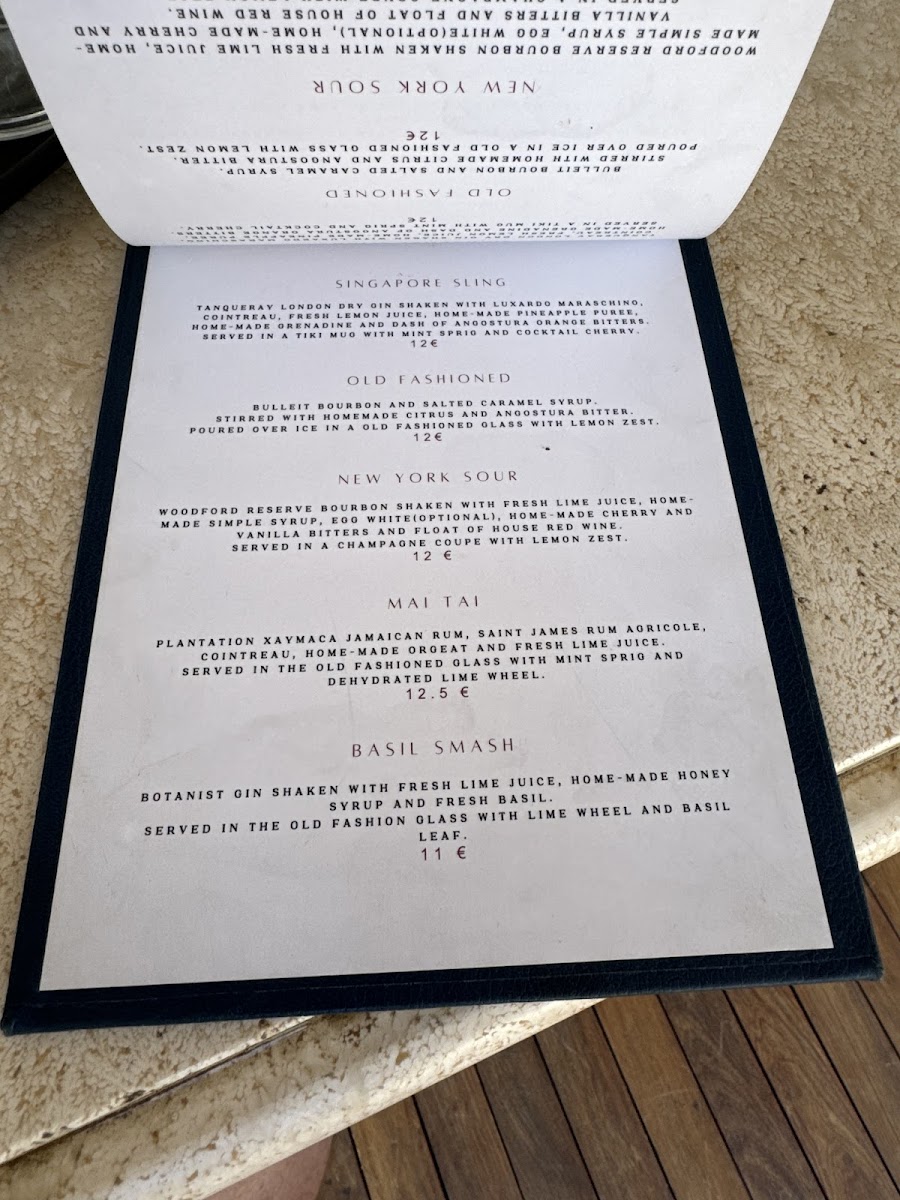 Menu Giuseppi's Bar & Bistro-1